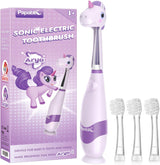 Papablic Cepillo de dientes sónico eléctrico para niños pequeños pa...
