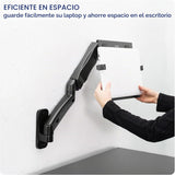 VIVO Soporte de pared para laptop con brazo neumático extensible aj...