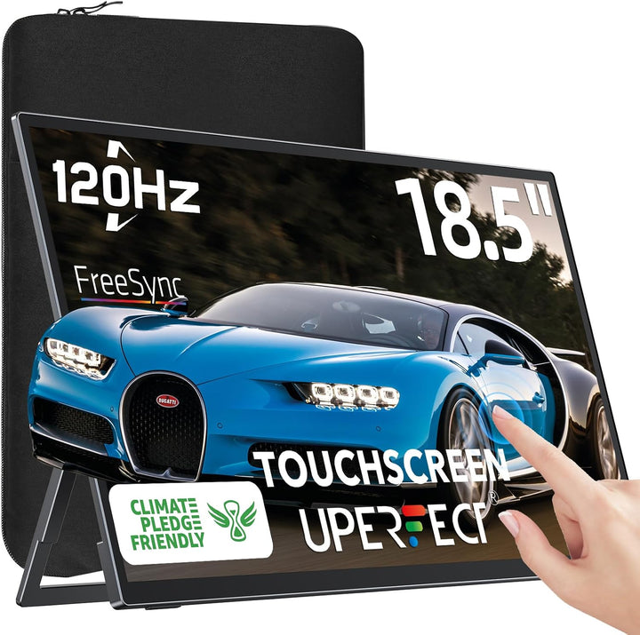 UPERFECT Monitor portátil de 18.5 pulgadas, 120Hz, pantalla táctil,...