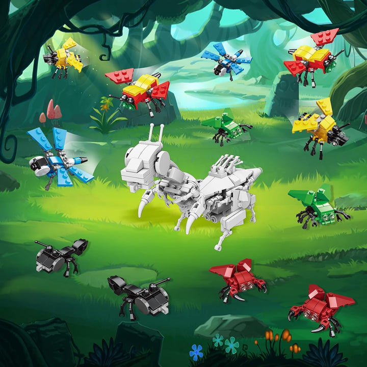 LEBOCADO Mini juegos de bloques de construcción, 12 piezas de bloqu...