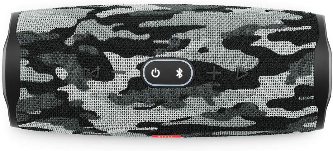JBL Charge 4 - Altavoz Bluetooth portátil (negro\/camuflaje blanco)