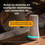 SimpliSafe Sistema de seguridad inalámbrico para el hogar de 8 piezas, monitoreo profesional 24/7 opcional, sin contrato, compatible con Alexa y Google Assistant, color blanco