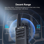Retevis RT68 Business FRS Walkie Talkies de largo alcance con auriculares