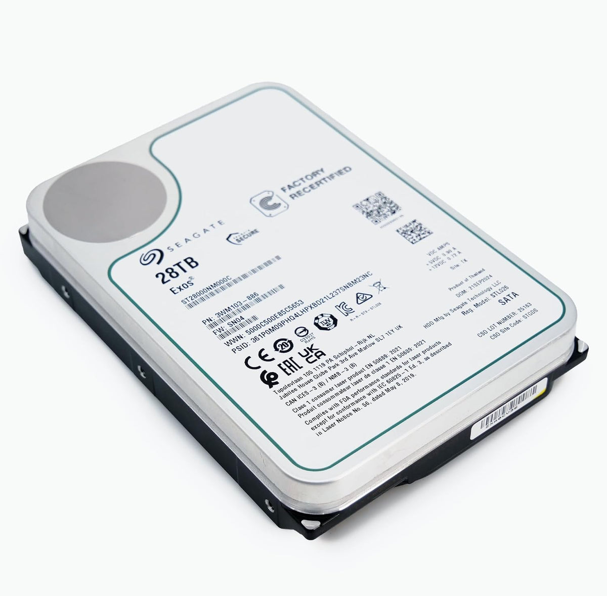 Seagate Exos - Disco duro interno de 28 TB, 3.5 pulgadas, CMR SATA...