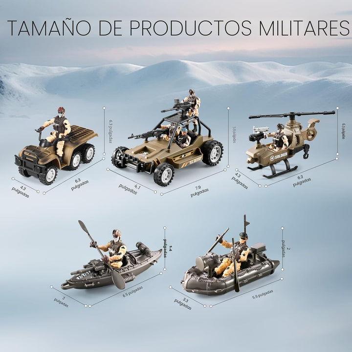 Juguetes de Soldaditos del Ejército 86 en 1 para Niños 4-7 6-8 8-12...