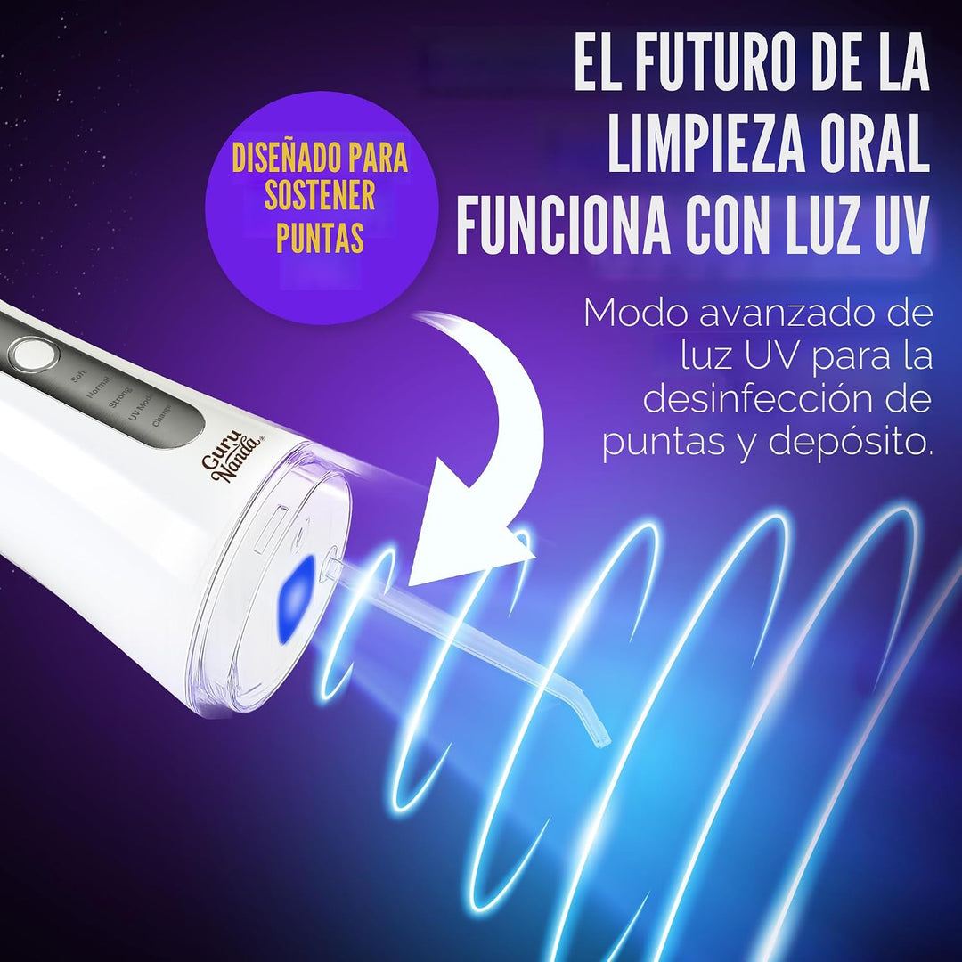 GuruNanda Irrigador dental avanzado 3.0 con irrigador dental de agu...