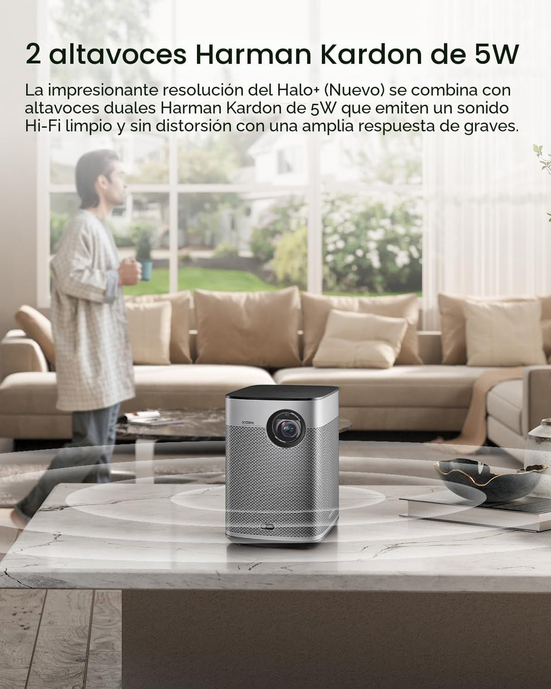 XGIMI Halo+ GTV NEW - Proyector portátil, Google TV con licencia de...