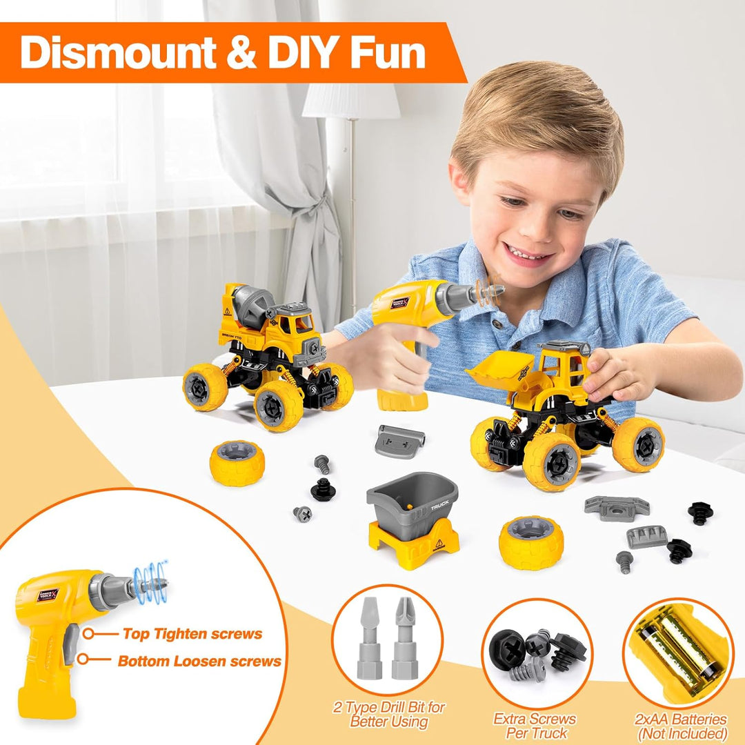 LUDILO 4 juguetes desmontables para niños de 4 años de edad, juguet...
