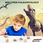 Kit de excavación de fósiles de dinosaurios para niños, kit de excavación de huevos, juguetes para niños de 5-7, 8-12, gran cumpleaños para niños y niñas