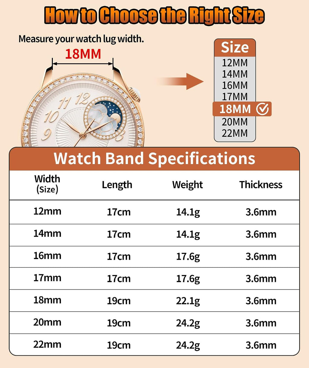 BINLUN Correa de reloj de resina con diseño de mariposa de 0.472 in, 0.551 in, 0.630 in, 0.669 in, 0.709 in, 0.787 in, 0.866 in, liberación rápida, ligera, correa de repuesto para reloj inteligente