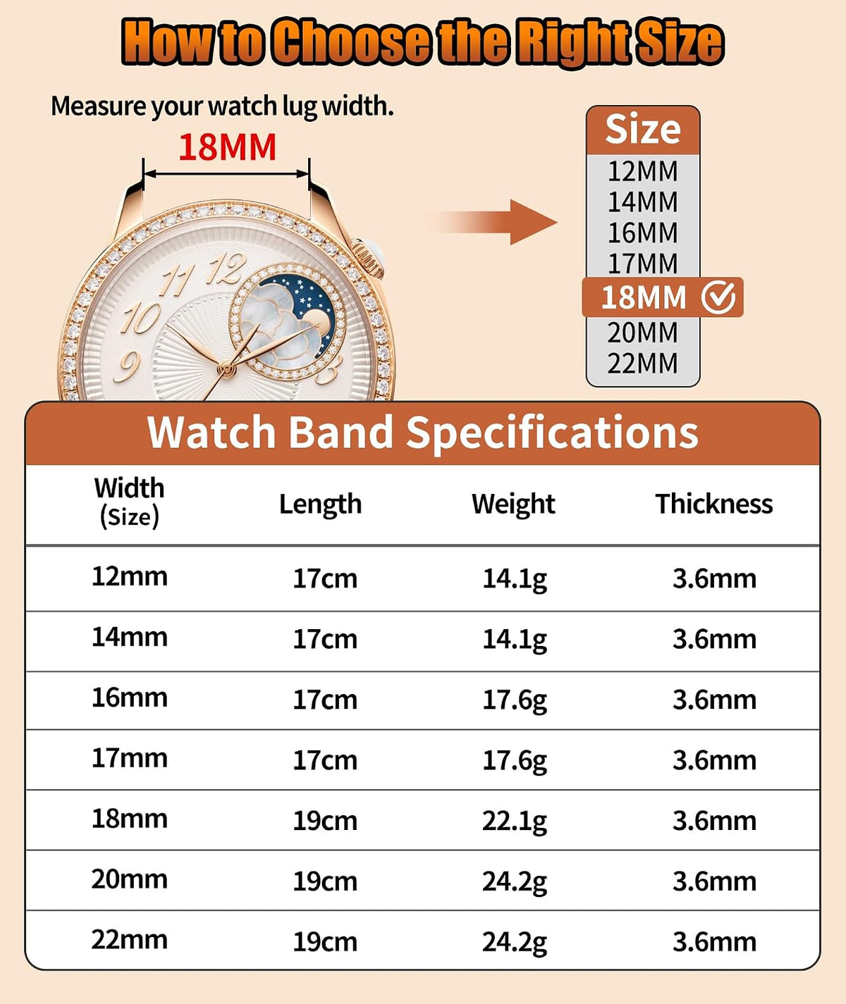 BINLUN Correa de reloj de resina con diseño de mariposa de 0.472 in, 0.551 in, 0.630 in, 0.669 in, 0.709 in, 0.787 in, 0.866 in, liberación rápida, ligera, correa de repuesto para reloj inteligente