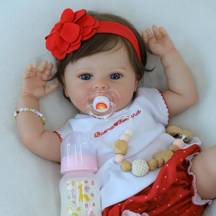 SCOM Muñecas de bebé realistas Niña - Muñeca Reborn de 18 Pulgadas...