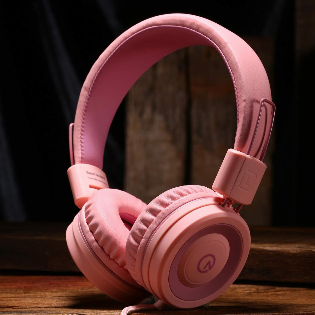 noot products Auriculares para niños K11 plegables estéreo sin enredos de 5 pies de largo cable de 0.138 in Jack Plug in Ear auriculares con cable para