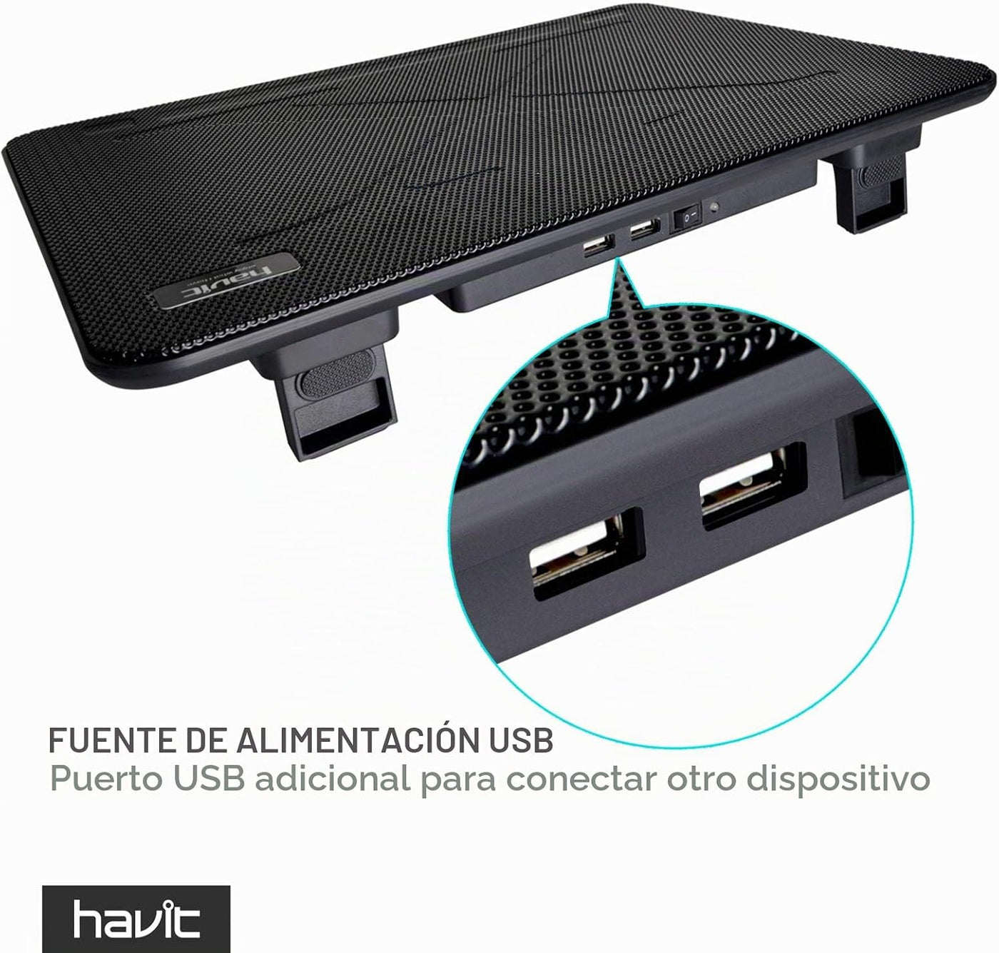 Havit HV-F2056 15.6-17 Pulgadas Soporte enfriador para Laptop - Del...
