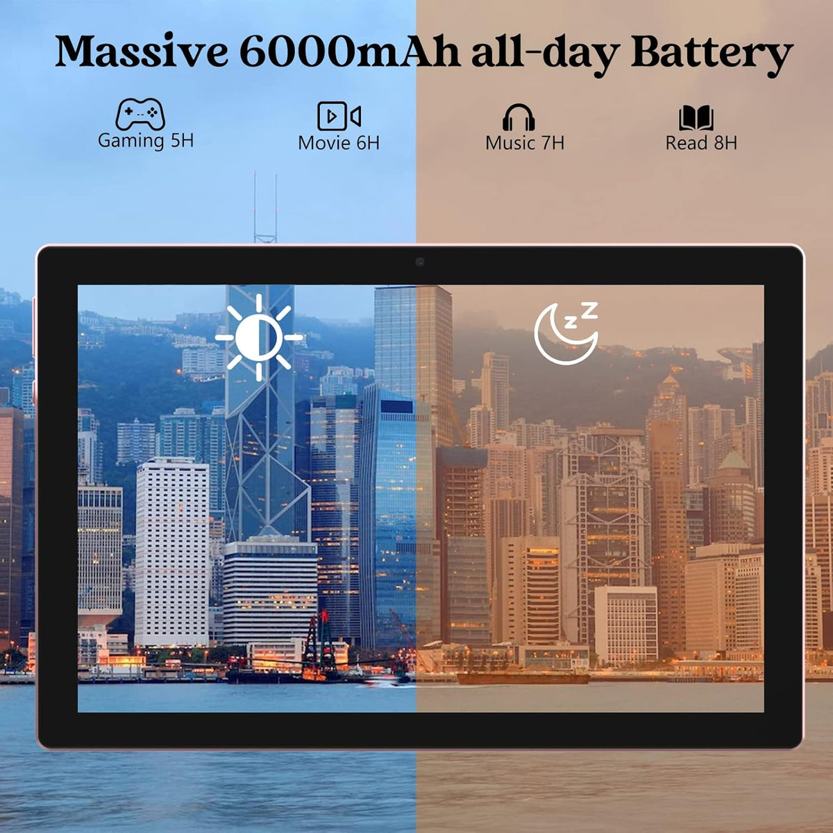 Tablet 10 pulgadas Android 14 Tablets 2 en 1 Tablet con teclado 64...