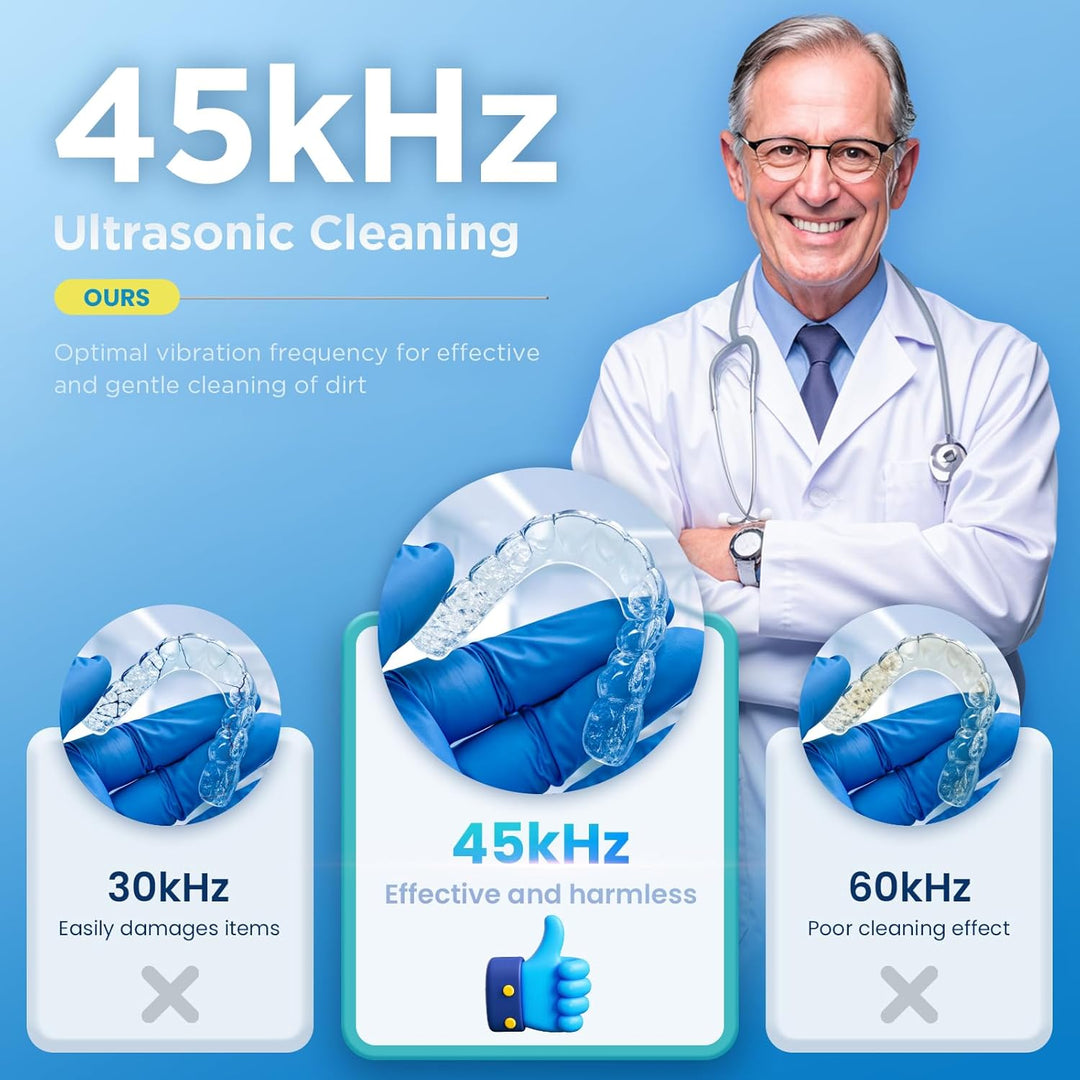 Máquina Limpiadora Dental Ultrasónica para Retenedores - Cápsula de...