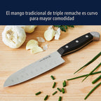 Henckels Statement - Juego de cuchillos de 20 piezas, afilado para maquinilla de afeitar, ingeniería alemana, marrón