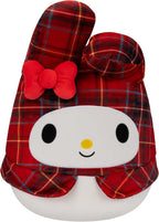 Squishmallows Sanrio Original - Peluche de 14.0 in, diseño de cuadros rojos, tamaño grande, ultrasuave y oficial de Jazwares