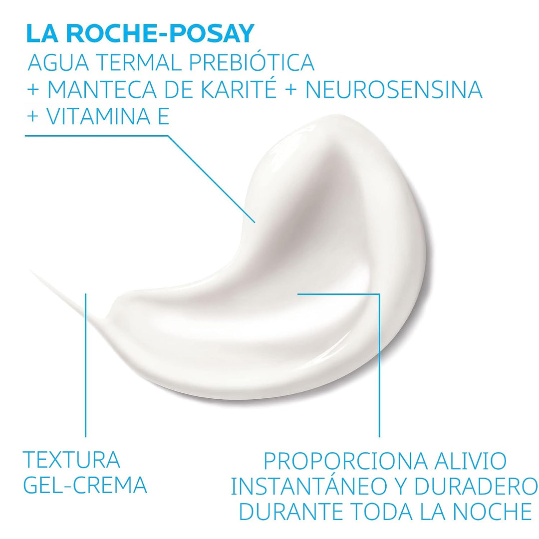 La Roche-Posay Toleriane Dermallergo Crema de noche para rostro, hi...