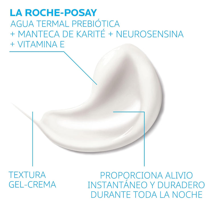 La Roche-Posay Toleriane Dermallergo Crema de noche para rostro, hi...