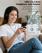 Adaptador USB C a conector de auriculares de 3.5mm para iPhone 15/16 Pro/Max, Dongle DAC de audio de alta resolución, convertidor de cable auxiliar de 3.5mm para Samsung Galaxy, iPad