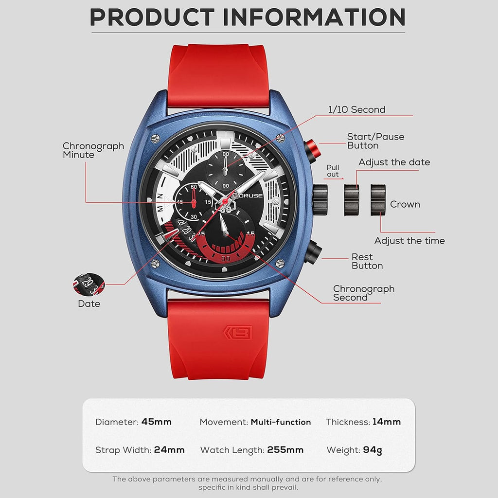 Relojes de Moda para Hombre Estilo Cronógrafo Análogo de Cuarzo