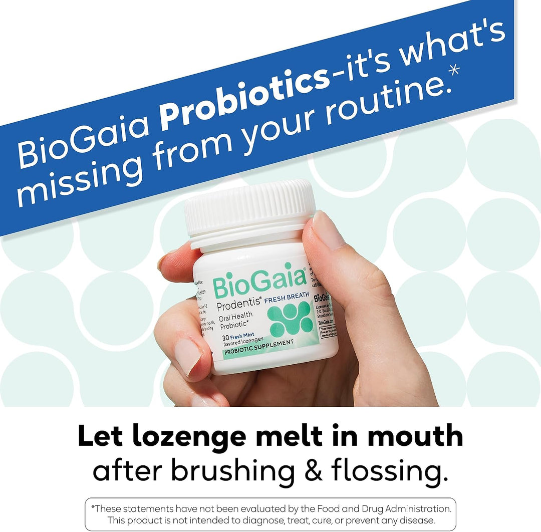 BioGaia Prodentis Aliento Fresco | Probióticos orales + Zinc | Comb...