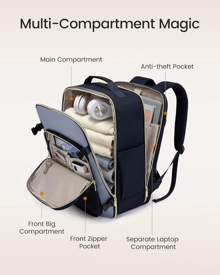 LOVEVOOK Mochila de equipaje de mano artículo personal bolsa de via...
