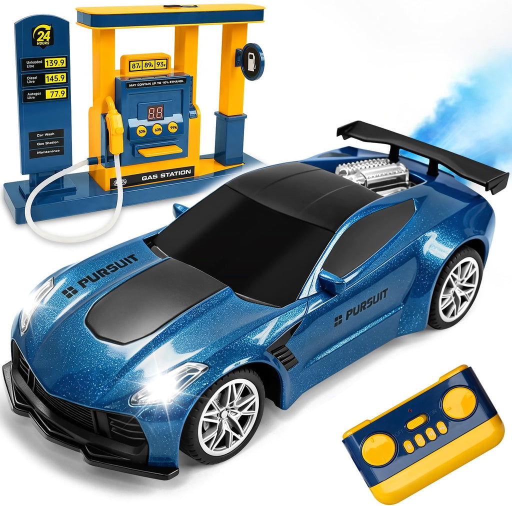 Juguete de gasolinera con control remoto para niños de 4 a 12 años, sonido