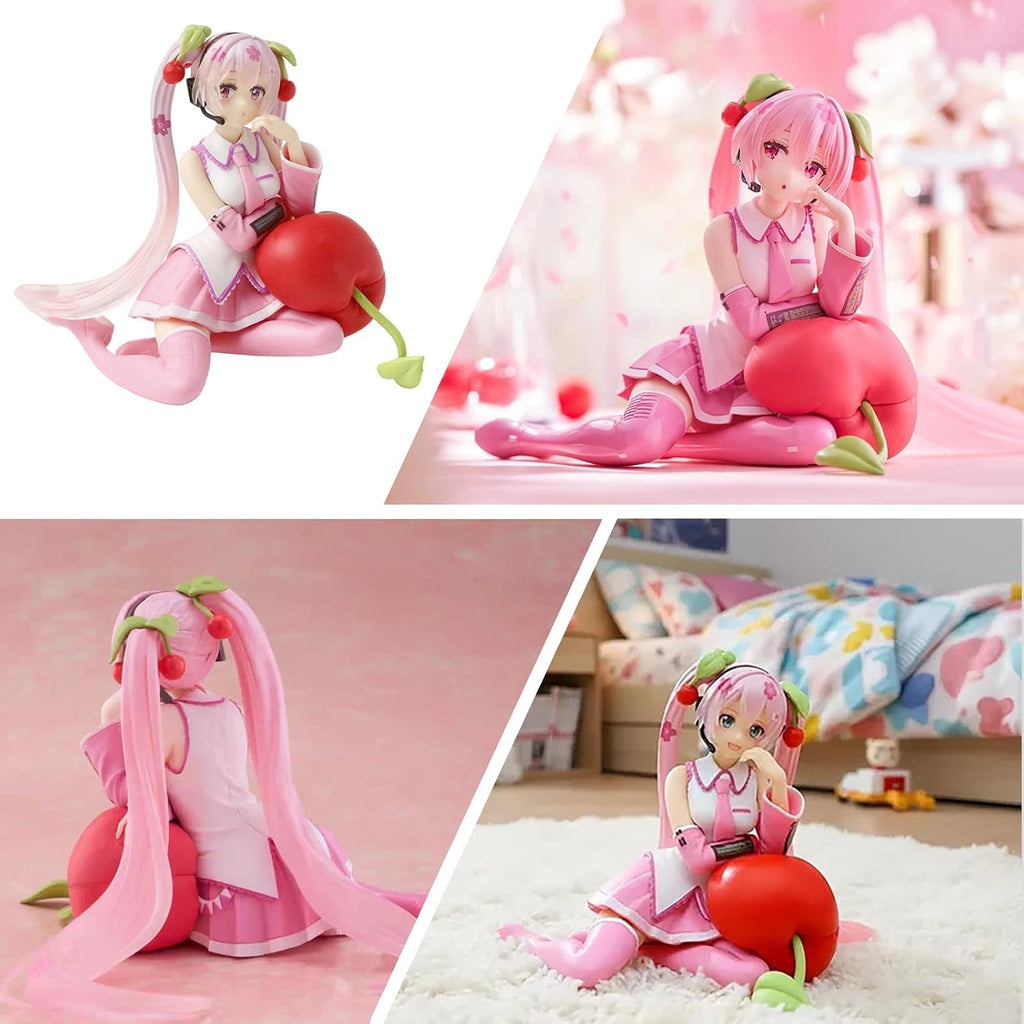 Juego de figuras de niña de estilo anime, 4 piezas de bonitas figuras de personajes sentados, figuras coleccionables de PVC de 5.1 a 5.9 pulgadas, decoración de escritorio para fanáticos y
