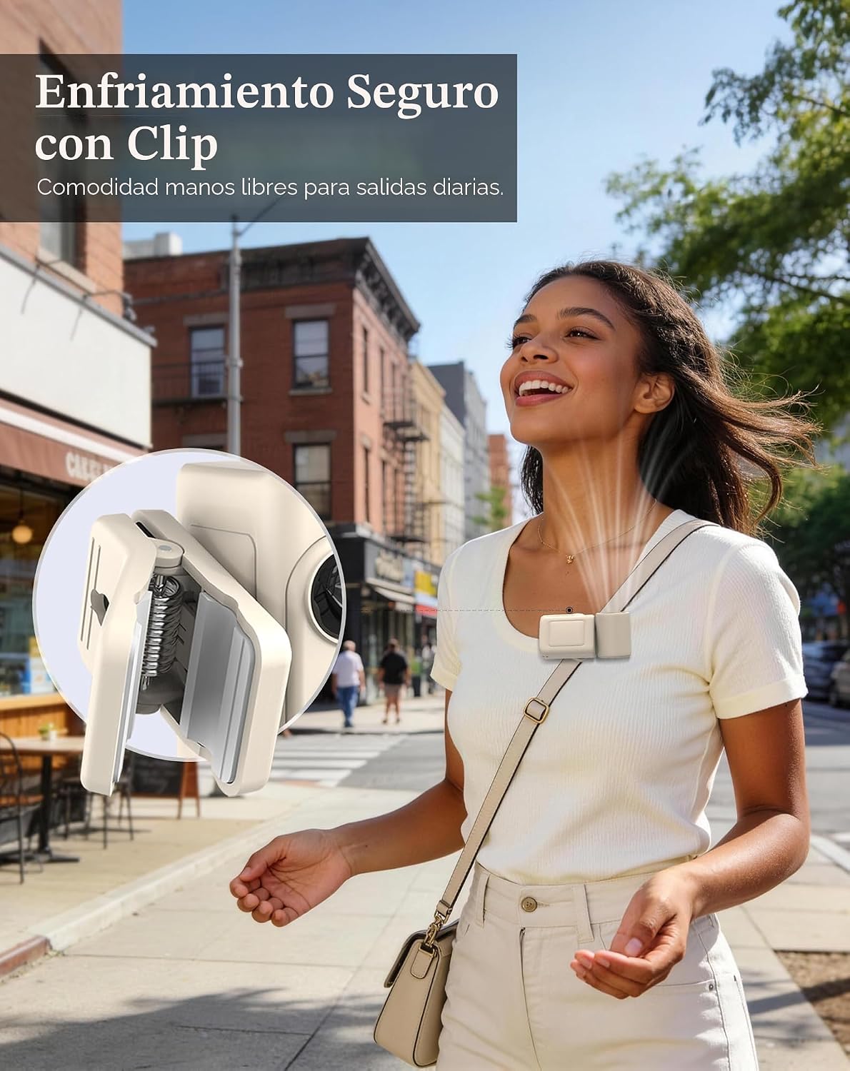 Hotsales Ventilador portátil con clip, mini ventilador de mano reca...