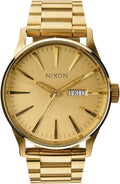 NIXON Sentry SS A356 - Reloj analógico clásico resistente al agua de 100 m para hombre (cártula de reloj de 42 mm, correa de acero inoxidable de 23 mm-20 mm)