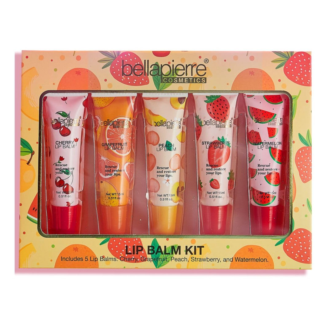bellapierre Cosmetics - Kit de bálsamo labial natural de 5 piezas |...