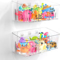 Almacenamiento de juguetes de baño, 2 paquetes, soporte grande para