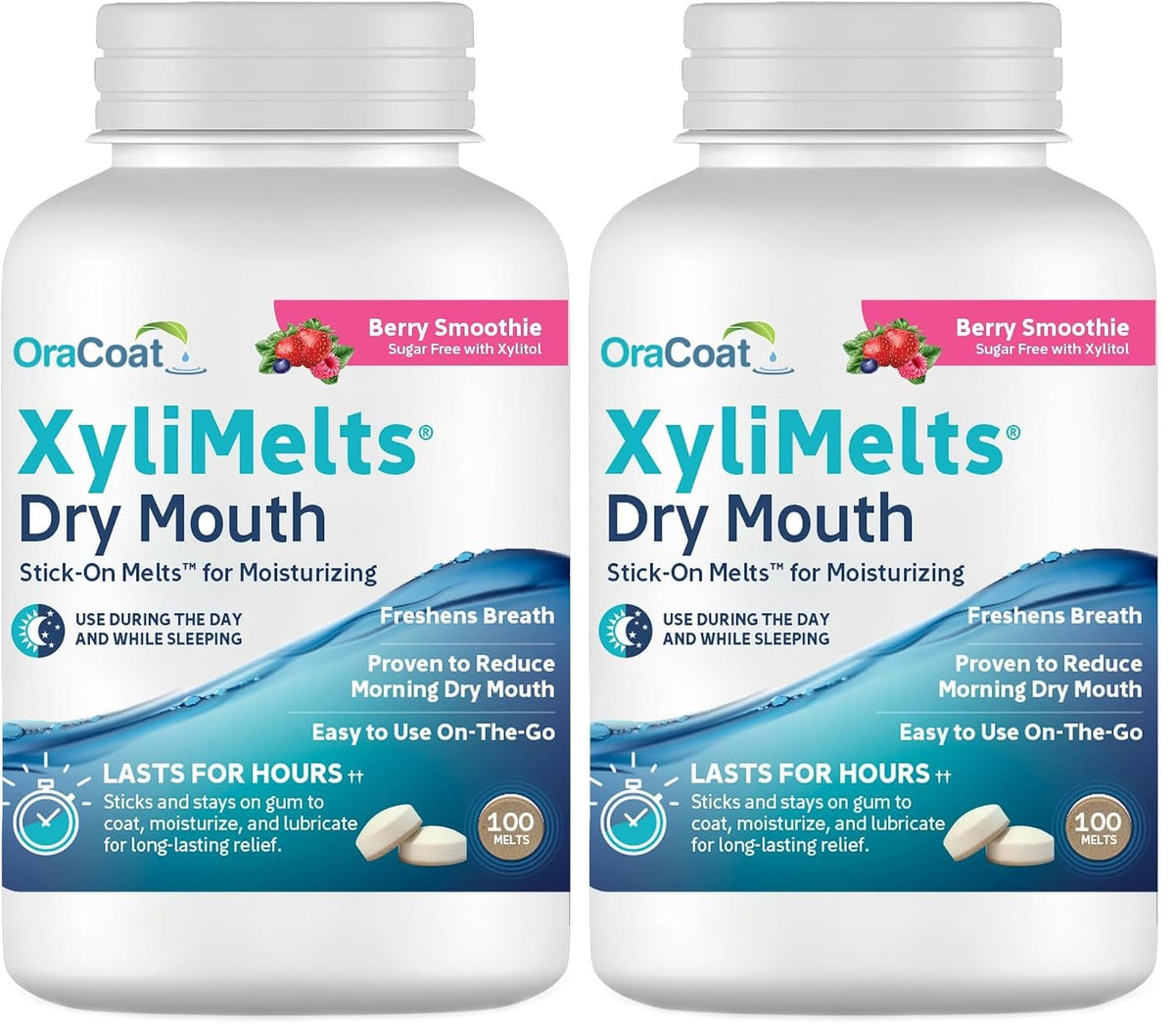 Oracoat XyliMelts para boca seca noche o día – Discos adherentes hi...