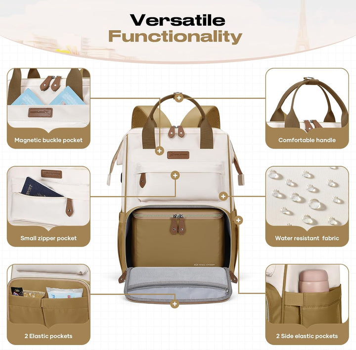 Maelstrom Mochila de viaje para mujeres y hombres, mochila para lap...