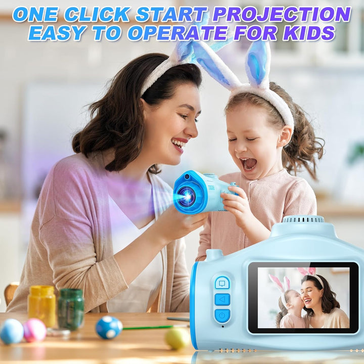 Cámara para niños, cámara para niños con proyector, ofrece proyecci...