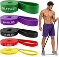 Renoj Bandas de Resistencia para Entrenamiento, Juego de 5 Niveles de Bandas de Asistencia para Dominadas para Entrenamiento, Ejercicio, Gimnasio en Casa y Entrenamiento de Fuerza