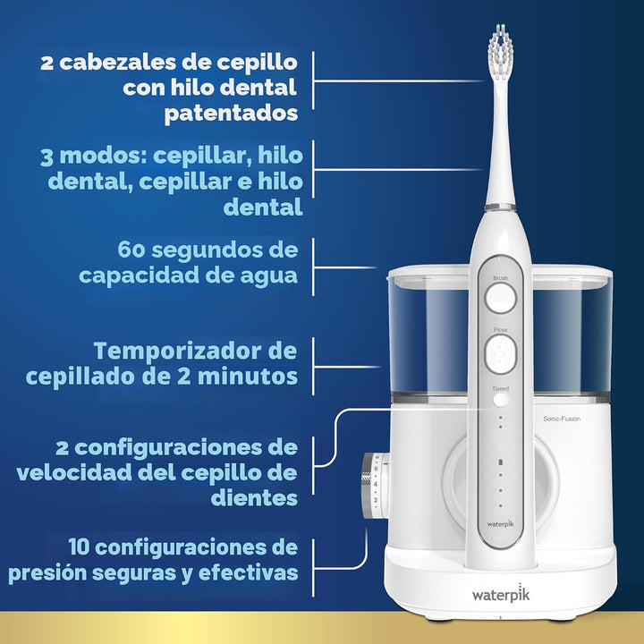 Waterpik Sonic-Fusion 2.0 Cepillo de dientes eléctrico profesional...