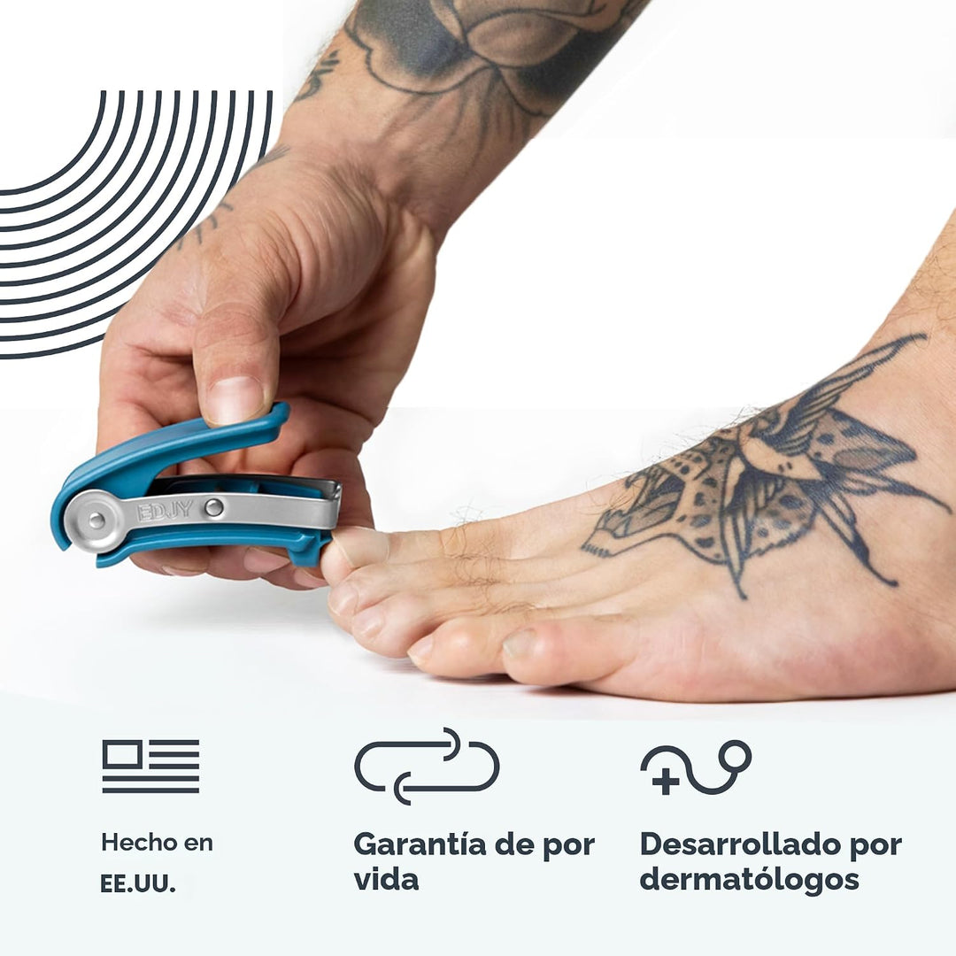 EDJY Cortador de uñas de los pies, cortador de uñas de acero inoxid...