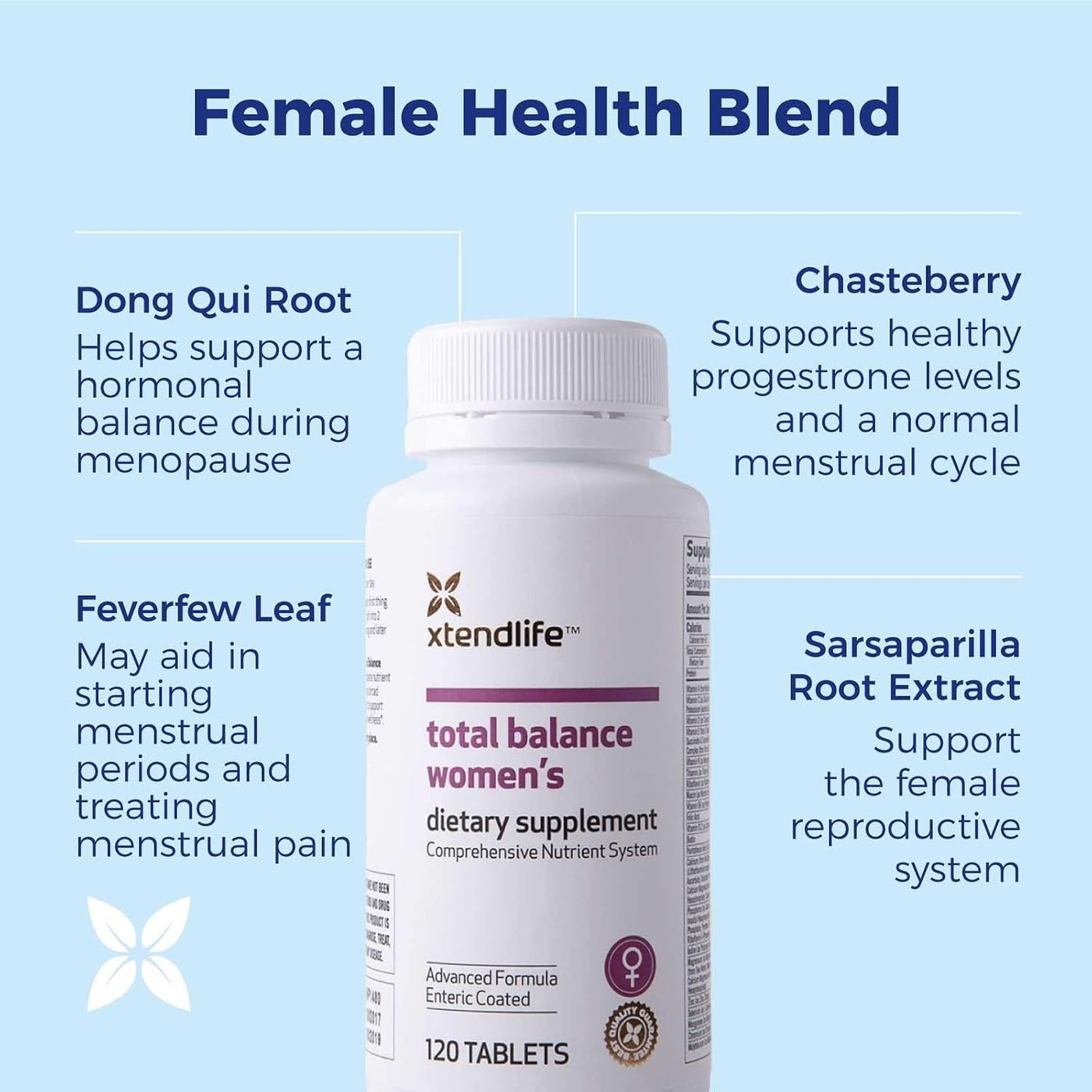 Xtendlife Total Balance Multivitamínico para mujer para la salud in...