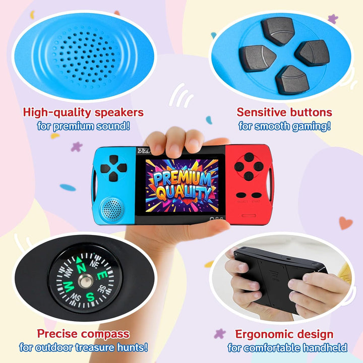 Juegos de mano para niños con pantalla grande IPS de 3.5 pulgadas i...
