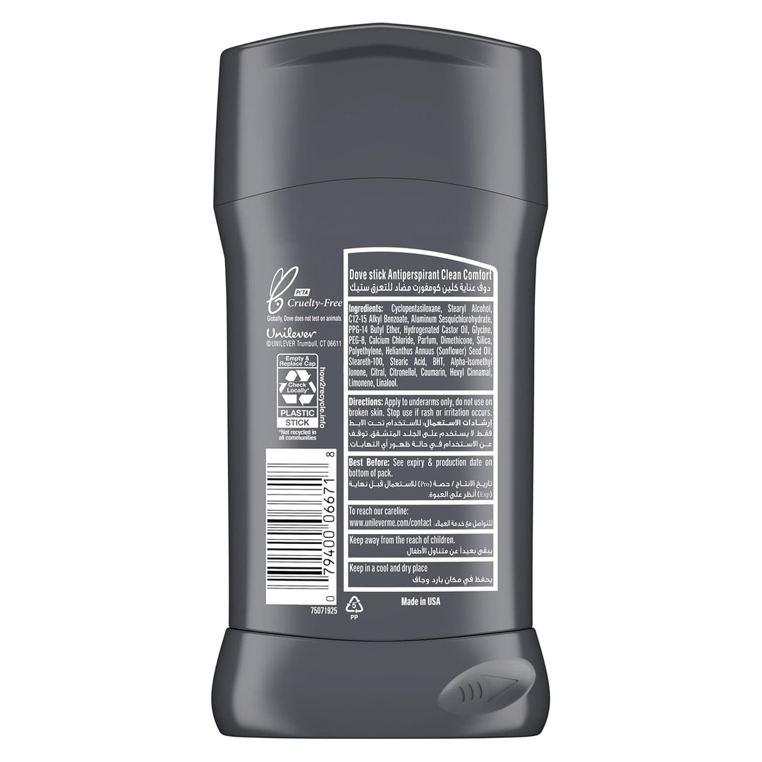 Dove Men+Care - Desodorante antitranspirante en barra para hombre,...