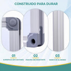 Paquete de 2 pizarras magnéticas grandes de borrado en seco de 48 x 36