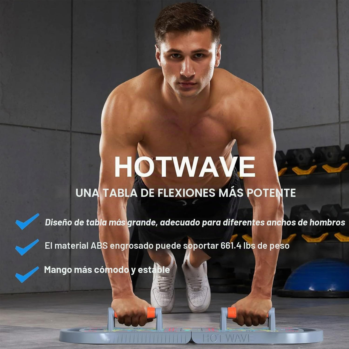 Tabla de Flexiones Push Up, Tabla de Flexiones Portátil, Barra de Flexiones Plegable 20 en 1