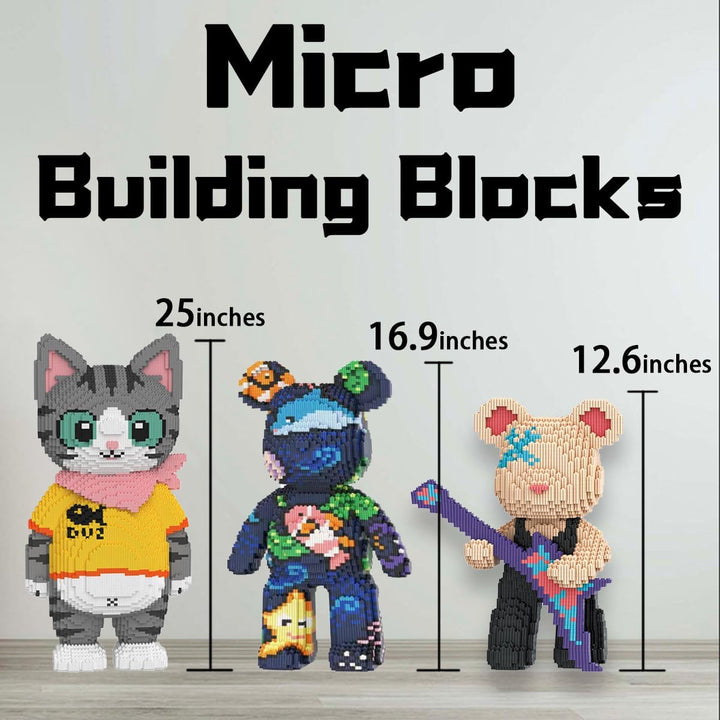 VIIOVOIIV Bloques de Construcción Micro de Oso Teddy con