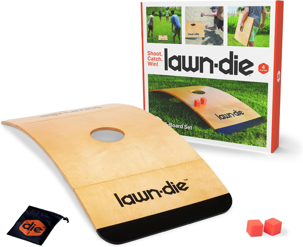 Lawn Die Toss Game Board, 24 x 26 en, 2 Dice, Beach & Lawn Game para Adults