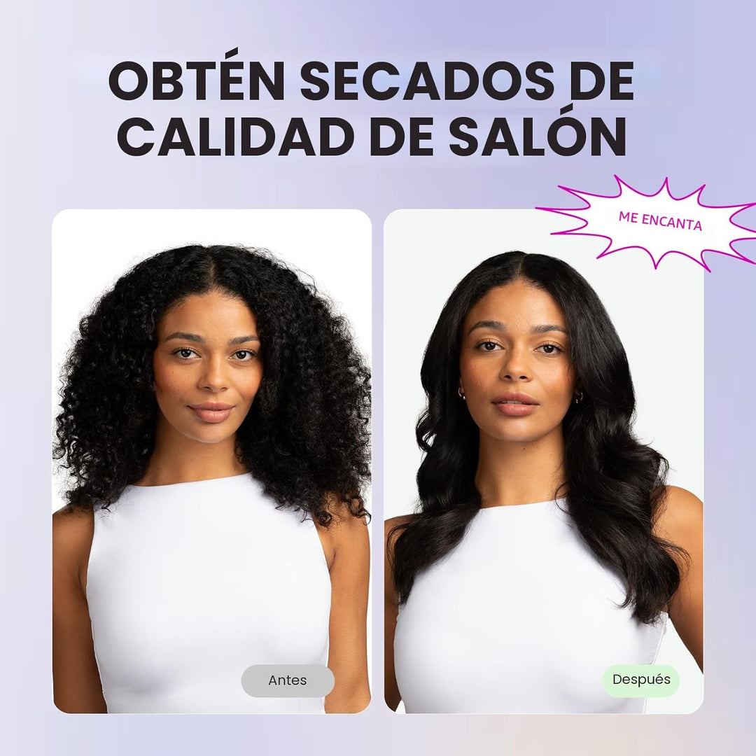 Wavytalk Cepillo térmico, cepillo redondo iónico de 1.5 pulgadas Bl...