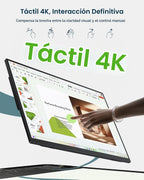Monitor portátil con pantalla táctil 4K, 15.6" 125% sRGB 10-Poi...