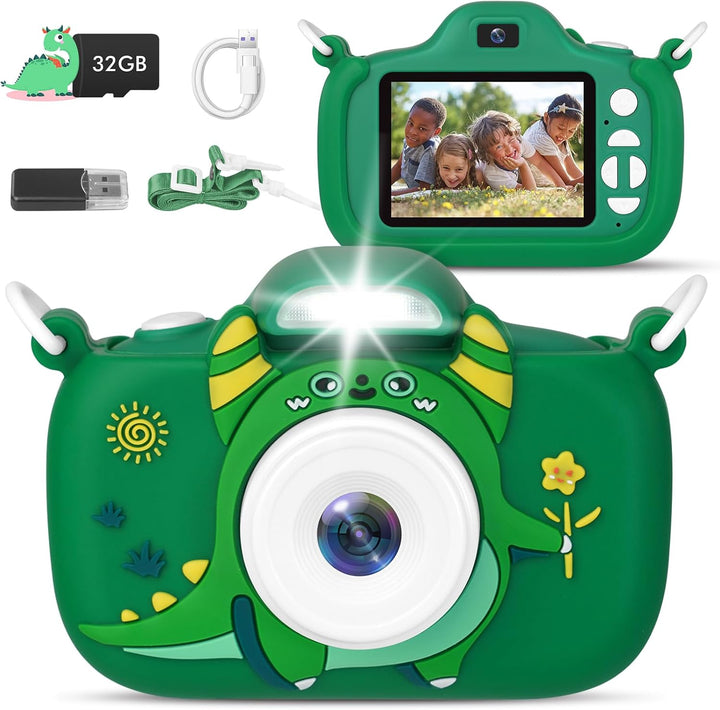 Cámara para niños con linterna y pantalla de 2.4 pulgadas, cámara p...
